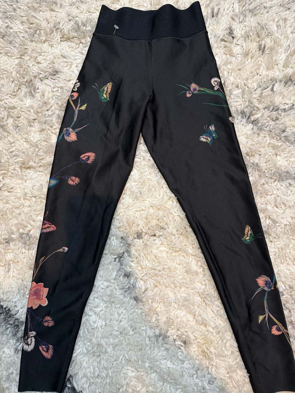 Ultracor Chinoiserie Printed Ultra High Leggings Black Size XS